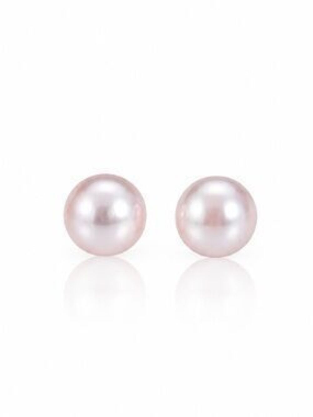 ?? Elegant Pink Pearl Stud Earrings